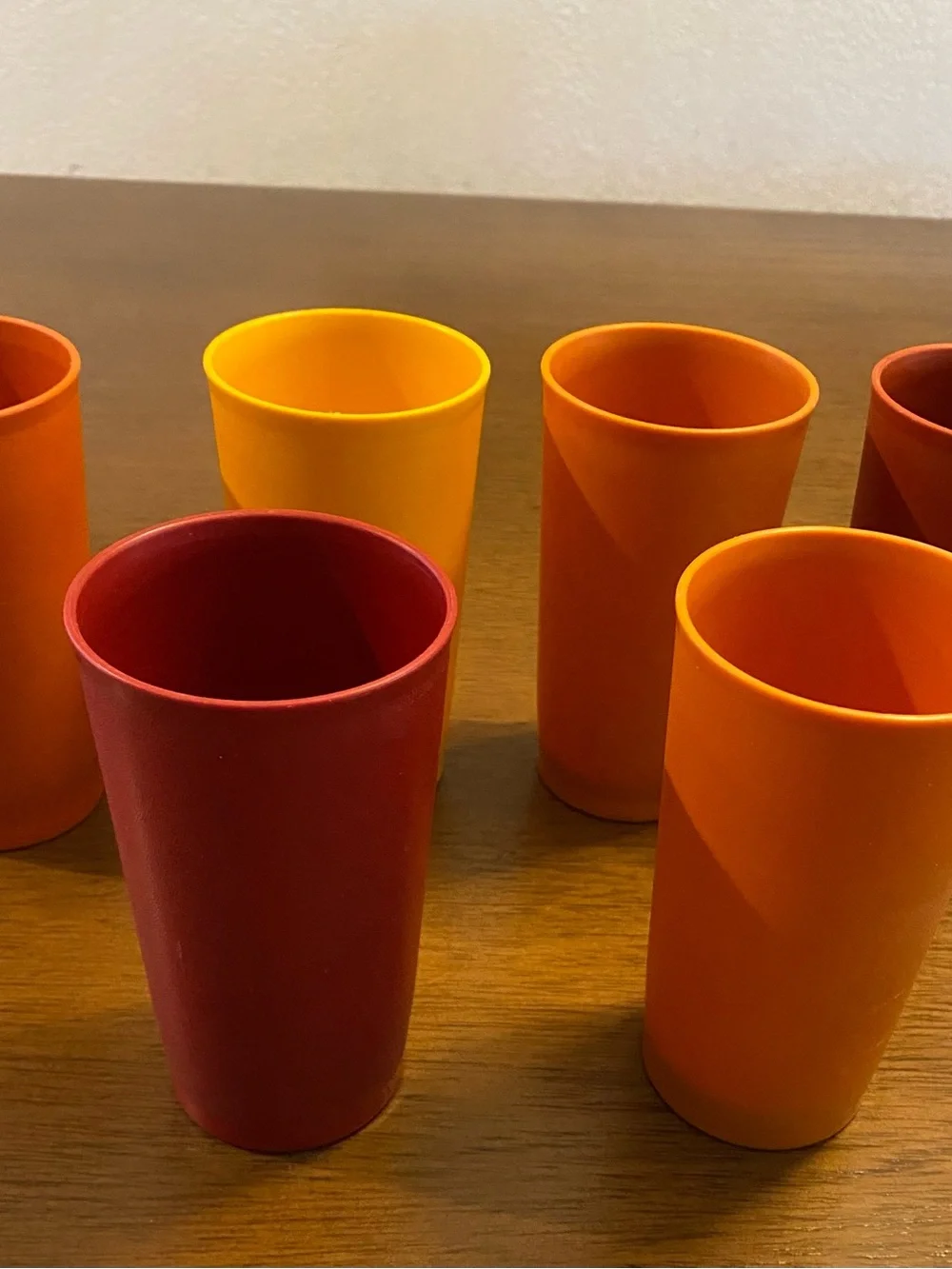 6 Vintage Tupperware 12oz Tumblers